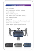 Load image into Gallery viewer, Rhinowalk Bike Bag Bicycle Handlebar Bag 3L Bicycle Frame Bags Multifunction Portable Shoulder Bag Men Handbag Bike Waist Bag
