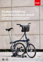 Load image into Gallery viewer, Rhinowalk Bike Handlebar Bag Multifunctional Bike Front Bag for E-Scooter Handlebag Foldable TravleBag Hiking Fishing Fanny Pack
