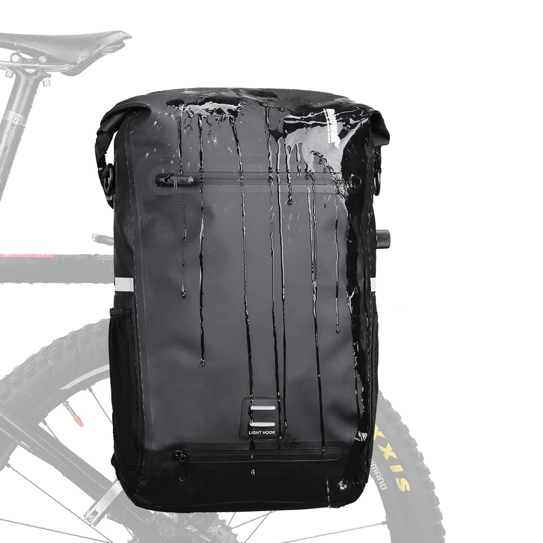 Rhinowalk Bike Pannier Bag 22L Waterproof Bike Rear Rack Bag Bicycle Panniers Multifunctional Cycling Backpack Bike Accessorie