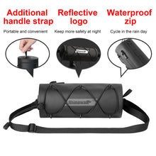 Load image into Gallery viewer, Rhinowalk Bike Handlebar Bag Waterproof Bicycle Front Bag Storage Roll Bag MTB Bicycle Handlebar Bag Cycling Accessories
