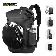 Load image into Gallery viewer, Rhinowalk Bike Pannier Bag 22L Waterproof Bicycle Bag Motor Pannier Backpack Shoulder Bag Laptop Pannier Travel Bag Professional Cycling Accessories
