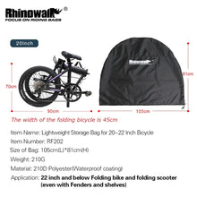 Load image into Gallery viewer, Rhinowalk Bike Storage Bag for 20-16 Inch Folding Bike Carry Bag Bicycle Transport Storage Case Bike Travel Bag for Air Travel
