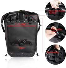 Load image into Gallery viewer, Rhinowalk 25L Waterproof Bike Bag MTB Road Bike Bicycle Rear Rack Pannier Bag Cycling Rear Seat Bag Shoulder Bag Bike Accessorie
