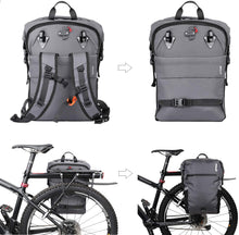 Load image into Gallery viewer, Rhinowalk bikebag -Backpack 2 in 1 Bicycle Saddle Bag for Bike Commuting, Travel and Outdoor
