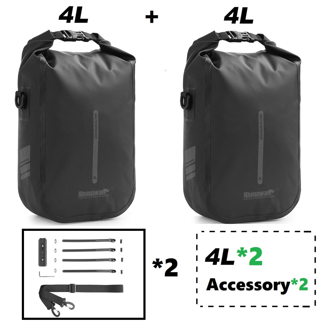 Rhinowalk 2 PCS Bicycle Fork Bag Quick Release Bike Bag Waterproof Electric Scooter Bag Bicycle Front Bag Bike Fork Bag