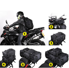 Load image into Gallery viewer, Rhinowalk Motor Pannier Bag 30L Multifunctional Waterproof Rear Rack Trunk Motorcycle Seat Bag Motorbike Saddle Bag Professional Motor Accessories-Black
