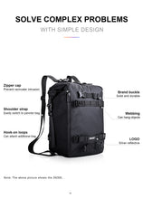 Load image into Gallery viewer, Rhinowalk Motor Pannier Bag 30L Multifunctional Waterproof Rear Rack Trunk Motorcycle Seat Bag Motorbike Saddle Bag Professional Motor Accessories-Black
