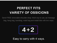 Load image into Gallery viewer, Rhinowalk Bike Handlebar Bag, Multifunctional Waterproof Mountain Bike Crossbar Front Bag Road Bike Basket Bicycle Frame Bag Waist Shoulder Bag Bicycle Bag Professional Cycling Accessories
