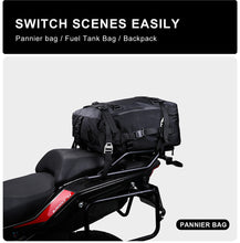 Load image into Gallery viewer, Rhinowalk Motor Pannier Bag 30L Multifunctional Waterproof Rear Rack Trunk Motorcycle Seat Bag Motorbike Saddle Bag Professional Motor Accessories-Black
