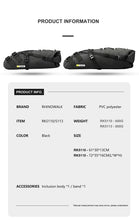 Load image into Gallery viewer, Rhinowalk Bike Saddle Bag Waterproof Bicycle Reflective Large Capacity Foldable Tail Rear Bag Cycling MTB Trunk Pannier Black
