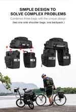 Load image into Gallery viewer, Rhinowalk 75L Bike Basket Bike Panniers Bicycle Accessories MTB Bike Backpack Bag Bike Rack Trunks Cycling Bag Bike Travel Bags
