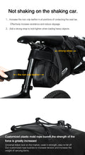 Load image into Gallery viewer, Rhinowalk Bike Saddle Bag Waterproof Bicycle Reflective Large Capacity Foldable Tail Rear Bag Cycling MTB Trunk Pannier Black
