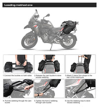 Load image into Gallery viewer, Rhinowalk 28L Motorcycle Saddlebag Side Bag 2-Piece 100%Waterproof Bag Universal Travel Moter Luggage Storage Moto Accessories
