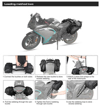 Load image into Gallery viewer, Rhinowalk 28L Motorcycle Saddlebag Side Bag 2-Piece 100%Waterproof Bag Universal Travel Moter Luggage Storage Moto Accessories
