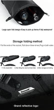 Load image into Gallery viewer, Rhinowalk Bike Saddle Bag Waterproof Bicycle Reflective Large Capacity Foldable Tail Rear Bag Cycling MTB Trunk Pannier Black
