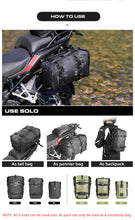 Load image into Gallery viewer, Rhinowalk Motorcycle Tail Bag Large Capacity 30L Waterproof Motorcycle Luggage Case Motorcycle Bags Side Motorcycle Accessories
