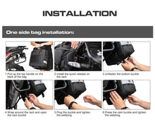 Load image into Gallery viewer, Rhinowalk Motorcycle SaddleBag 20L-40L Universal Side Bag With Removable 100% Waterproof Inner Bag Travel Motorbike Luggage Storage
