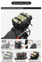 Load image into Gallery viewer, Rhinowalk Motorcycle Tail Bag Large Capacity 30L Waterproof Motorcycle Luggage Case Motorcycle Bags Side Motorcycle Accessories
