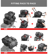 Load image into Gallery viewer, Rhinowalk Motorcycle Tail Bag Large Capacity 30L Waterproof Motorcycle Luggage Case Motorcycle Bags Side Motorcycle Accessories
