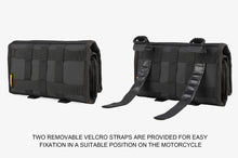 Load image into Gallery viewer, Rhinowalk Motorcycle Motorbike Saddle Bag Tool Organizer Bag Roll Up Tool Pouch Motor Handlebar Bag Motor Accessory
