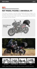 Load image into Gallery viewer, Rhinowalk Motorcycle Expandable Cargobag tail bag ,Motorcycle Travel Luggage 50L bag ,All Waterproof All Weather/Trunk/Rack Bag/Luggage Tail Bag,Black
