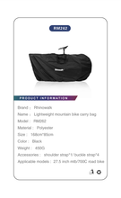 Load image into Gallery viewer, Rhinowalk Bike Carrying Bag for 16-27.5 Inch Bike Storage Portable Bag Cycling Carry Bag MTB Travel Case Bicycle Accessorie
