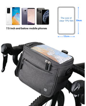 Load image into Gallery viewer, Rhinowalk Bike Basket,Lunch Box Insulated Bike Handlebar Bag Bike Front Bag Camera Bag Handbag Phone Bag with Touch Screen Shoulder Strap Professional Cycling Accessories
