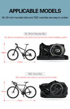 Load image into Gallery viewer, Rhinowalk Folding Bike Carry Bag for 29 inch Thick Bicycle Travel Case,Bike Cases for Air Travel Shipping Professional Cycling Accessories
