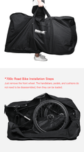 Load image into Gallery viewer, Rhinowalk Folding Bike Carry Bag for 29 inch Thick Bicycle Travel Case,Bike Cases for Air Travel Shipping Professional Cycling Accessories
