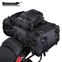 Load image into Gallery viewer, Rhinowalk Motor Pannier Bag 30L Multifunctional Waterproof Rear Rack Trunk Motorcycle Seat Bag Motorbike Saddle Bag Professional Motor Accessories-Black
