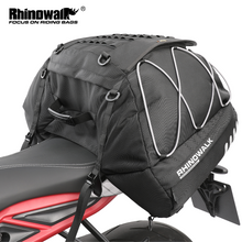 Load image into Gallery viewer, Rhinowalk Motorcycle Expandable Cargobag tail bag ,Motorcycle Travel Luggage 50L bag ,All Waterproof All Weather/Trunk/Rack Bag/Luggage Tail Bag,Black
