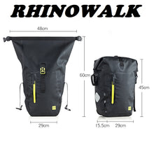 Load image into Gallery viewer, Rhinowalk 25L Waterproof Bike Bag MTB Road Bike Bicycle Rear Rack Pannier Bag Cycling Rear Seat Bag Shoulder Bag Bike Accessorie
