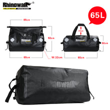 Load image into Gallery viewer, Rhinowalk 65L Motorcycle and Cycling Waterproof Bag Durable Large Capacity Motorcycle Dry Duffel Bag for Travel Hiking Camping
