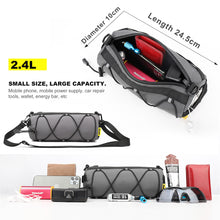 Load image into Gallery viewer, Rhinowalk Bike Bag Portable Handlebar Pannier Multi-purpose Large Capacity Backpack MTB Road Cycling Frame Tube Bag Elastic Band
