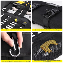 Load image into Gallery viewer, Rhinowalk Motorcycle Motorbike Saddle Bag Tool Organizer Bag Roll Up Tool Pouch Motor Handlebar Bag Motor Accessory
