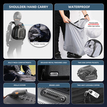 Load image into Gallery viewer, Rhinowalk Motorcycle Bag Waterproof Motorcycle Tail Bag Multi-functional Motorcycle Seat Bag High Capacity Moto Bag
