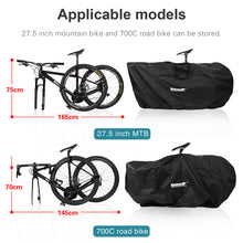 Load image into Gallery viewer, Rhinowalk Bike Carrying Bag for 16-27.5 Inch Bike Storage Portable Bag Cycling Carry Bag MTB Travel Case Bicycle Accessorie
