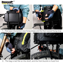 Load image into Gallery viewer, Rhinowalk Bicycle Bag 17L Multifunctional Pannier Rack Rear Trunk With Raincover Electric Bike Cycling Professional Accessories
