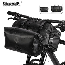 Load image into Gallery viewer, Rhinowalk 2021 Fietstas Waterdichte Grote Capaciteit Stuurtas 2 Stuk Voor Tube Fietsen Tas Mtb Frame Kofferbak Fiets accessoires
