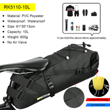 Load image into Gallery viewer, Rhinowalk Rainproof Bicycle Bag Shockproof Bike Saddle Bag For Refletive Rear Large Capatity Seatpost MTB Bike Bag Accessories
