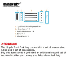 Load image into Gallery viewer, Rhinowalk Bike Fork Bag Accessories Bike Bag Accessories
