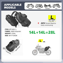 Load image into Gallery viewer, Rhinowalk Motorcycle Bag 48L Waterproof Saddle Tail Bag 2PCS Universal Motorbike Waterproof Removable Inner Bag Luggage Pannier
