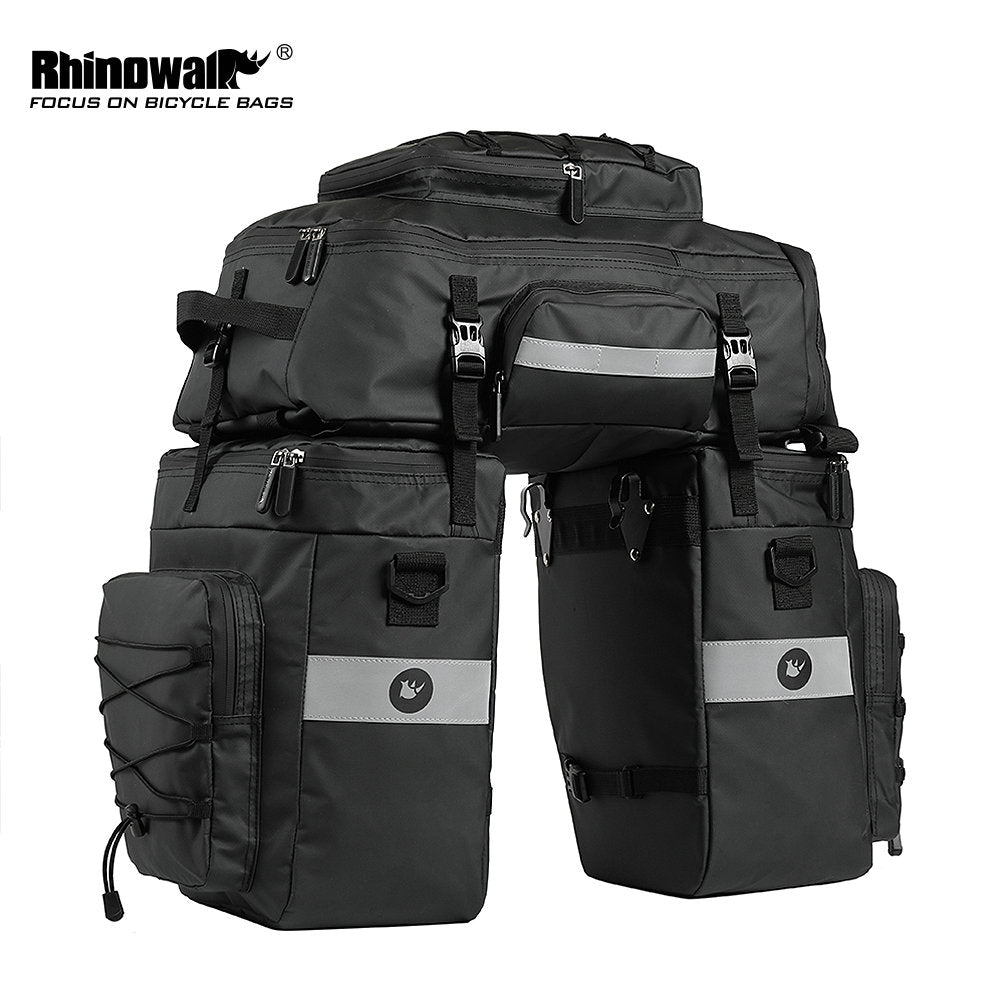 Rhinowalk 75L Bike Basket Bike Panniers Bicycle Accessories MTB Bike Backpack Bag Bike Rack Trunks Cycling Bag Bike Travel Bags