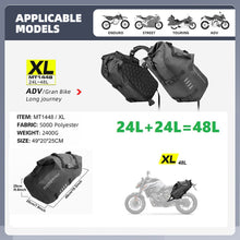 Load image into Gallery viewer, Rhinowalk Motorcycle Bag 48L Waterproof Saddle Tail Bag 2PCS Universal Motorbike Waterproof Removable Inner Bag Luggage Pannier
