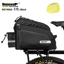 Load image into Gallery viewer, Rhinowalk Bicycle Bag 17L Multifunctional Pannier Rack Rear Trunk With Raincover Electric Bike Cycling Professional Accessories
